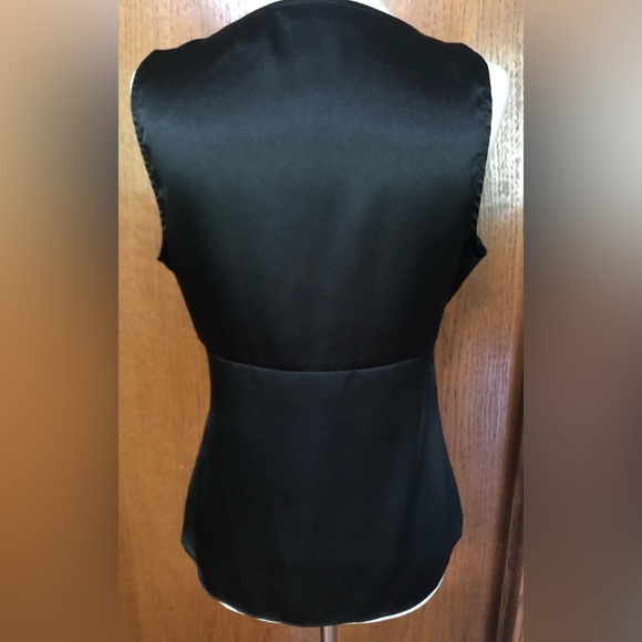 Satin- like Tank Top with beading - Picture 2 of 6